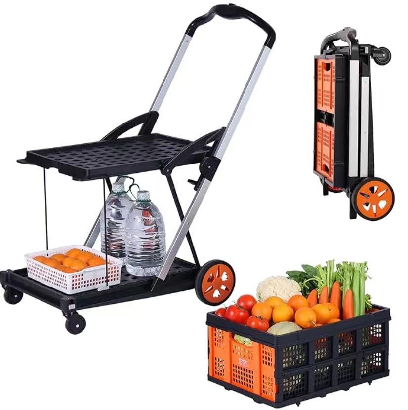 Dubbele laag winkelen trolleys karren schimmel